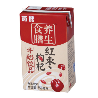 燕塘 牛奶 红枣枸杞奶250ml*12/箱